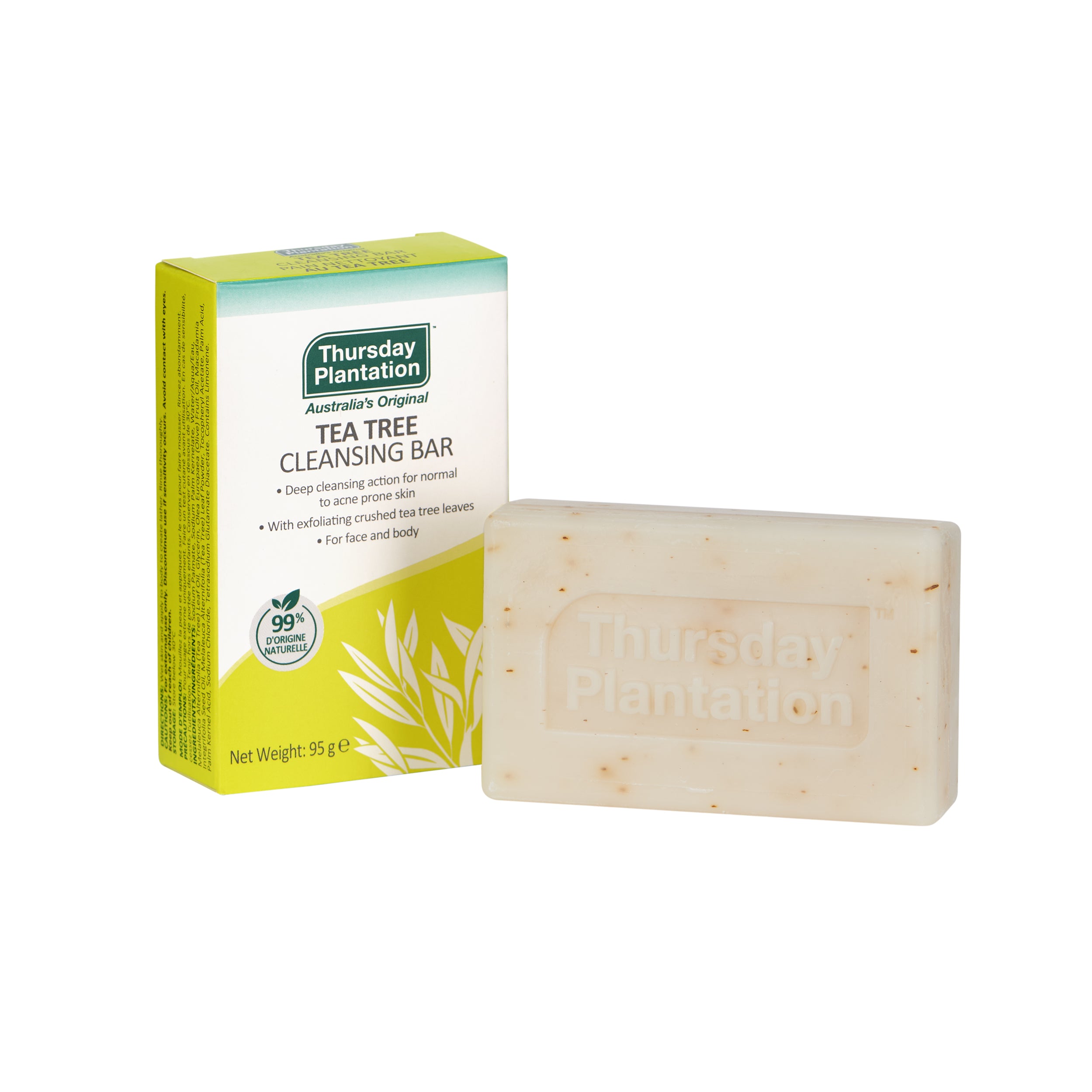 Tea Tree Cleansing Bar for Face & Body – Thursday Plantation