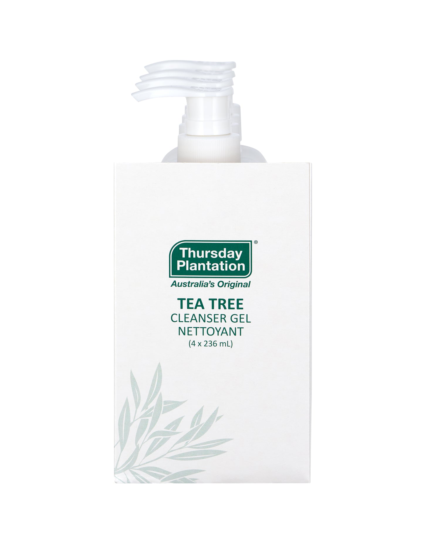 Thursday Plantation Tea Tree Cleanser Gel bottle on a white background