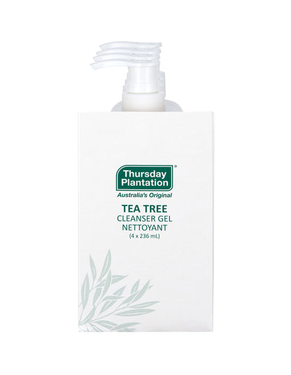 Thursday Plantation Tea Tree Cleanser Gel bottle on a white background