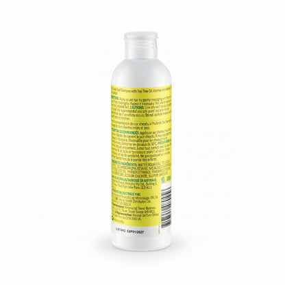 Bottle with a yellow label on a white background