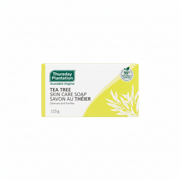 Thursday Plantation Tea Tree Skin Care Soap packaging on a white background