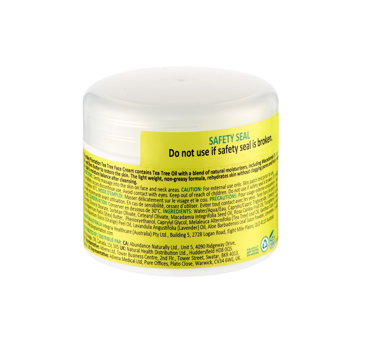 Tea Tree Face Cream – Thursday Plantation