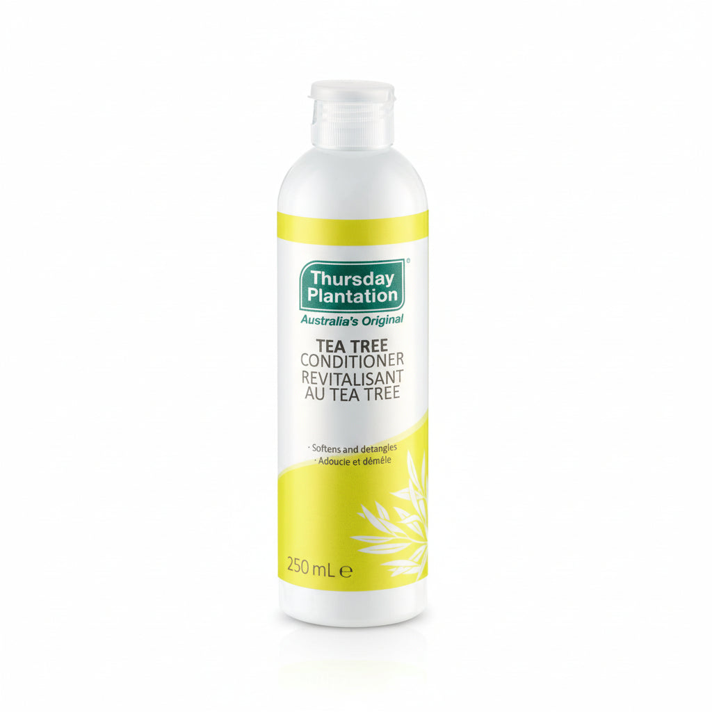 Thursday Plantation Tea Tree Conditioner bottle on a white background